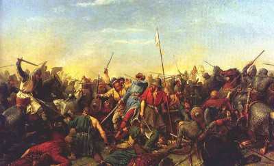 The Battle at Stamford Bridge by Peter Nicolai Arbo